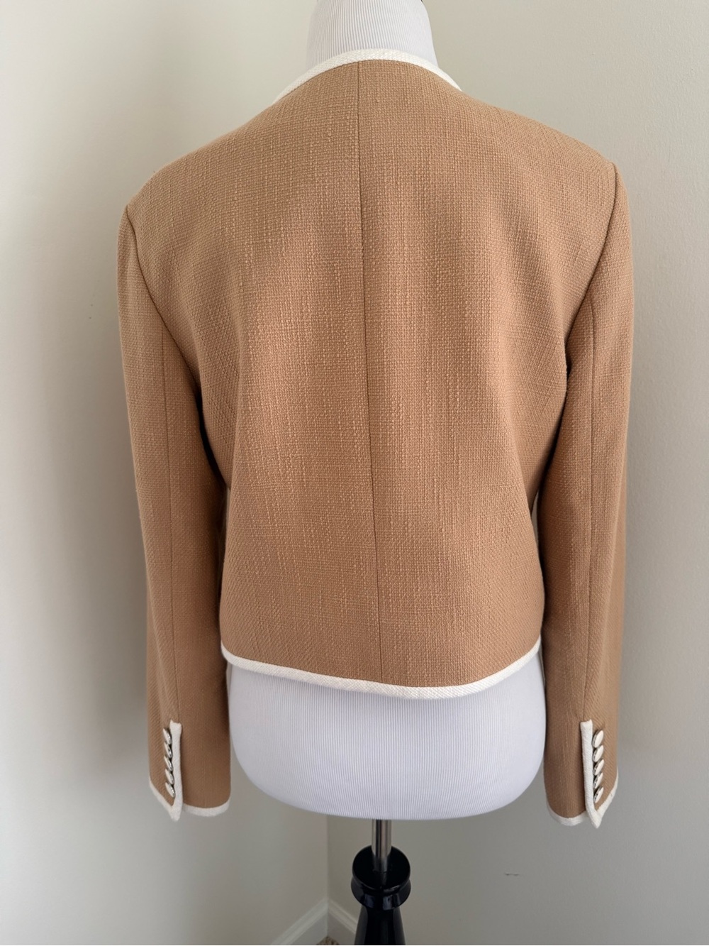 Veronica Beard Beale Structured Work Office Jacket in Khaki Size Women’s 8 - Picture 5 of 7